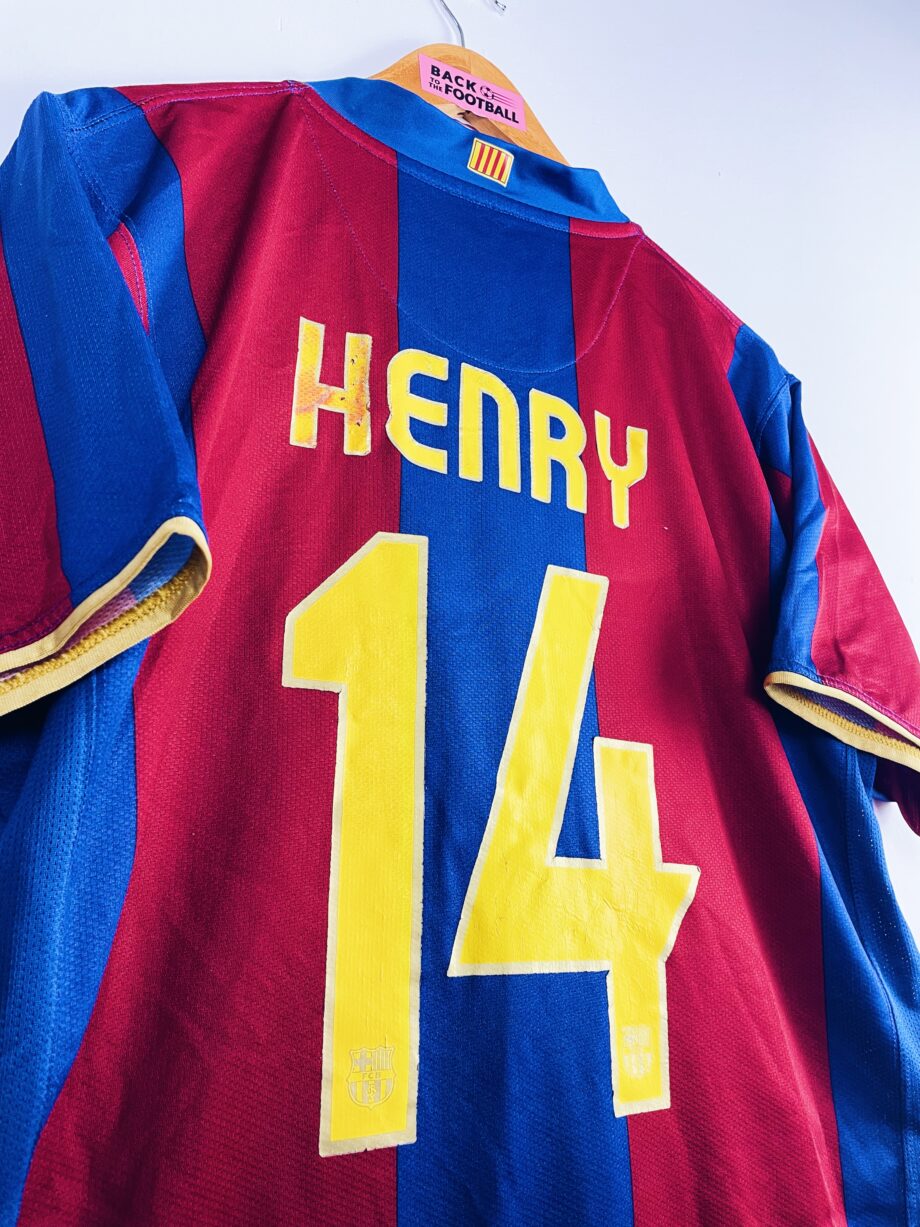 Maillot vintage domicile du FC Barcelone 2007/2008 floqué Thierry Henry #14