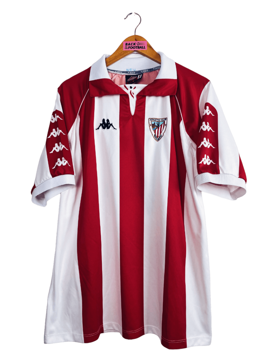 Maillot vintage domicile de l'Athletic Bilbao 1998/1999 floqué du numéro 14 (José Mari)