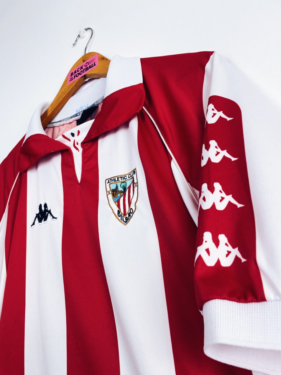 Maillot vintage domicile de l'Athletic Bilbao 1998/1999 floqué du numéro 14 (José Mari)