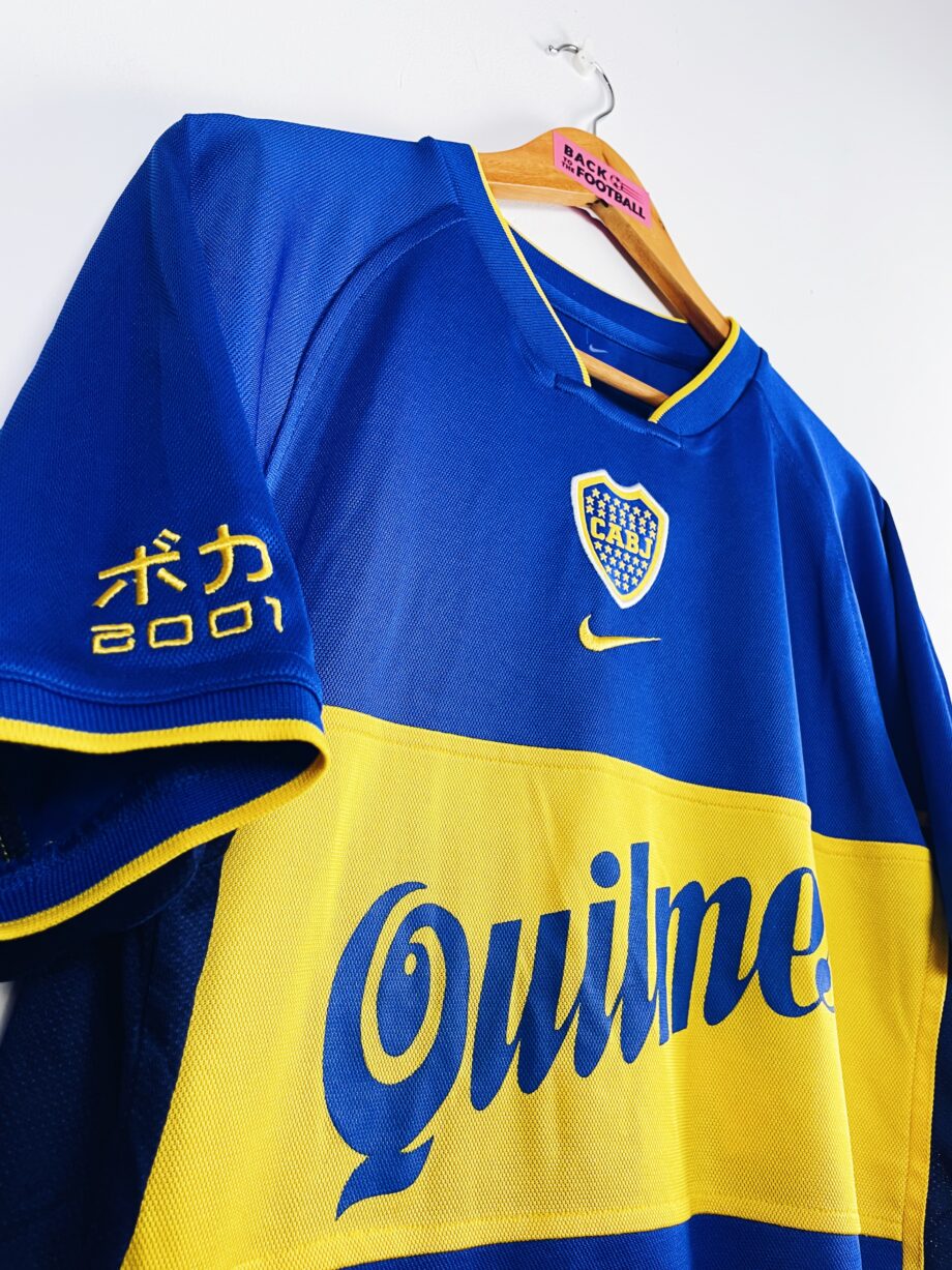 Maillot vintage de Boca Juniors 2001/2002 spécial pour la Coupe Intercontinental