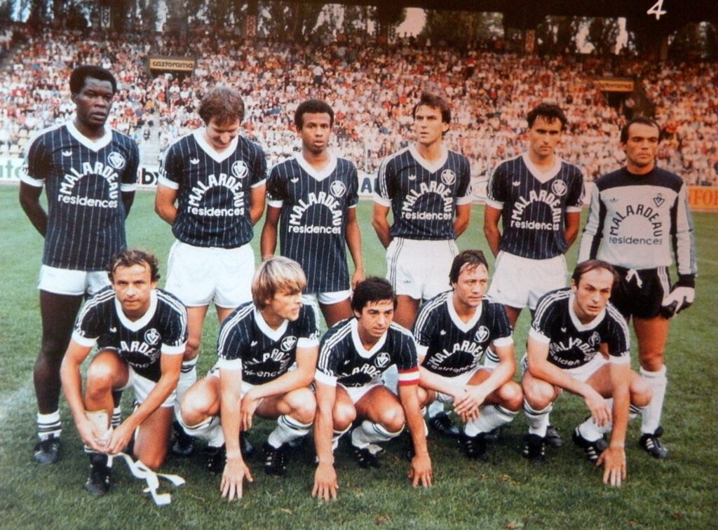 maillot vintage des girondins de Bordeaux 1983/1984