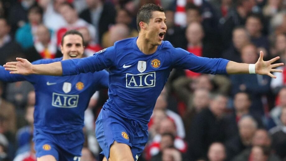 Maillot vintage third de Manchester United 2008/2009 floqué Ronaldo (BNWT)