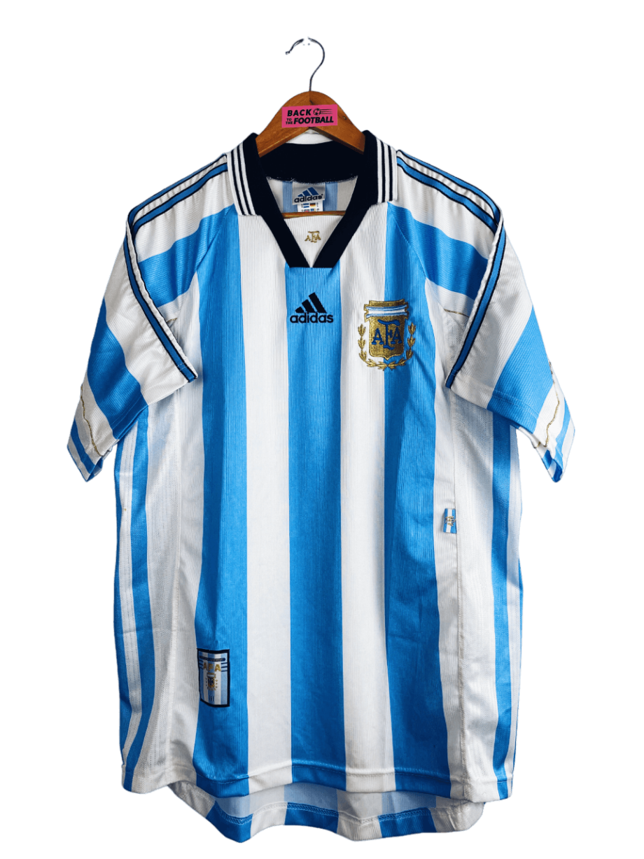 Maillot vintage domicile de l'Argentine 1998 porté lors de la Coupe du Monde