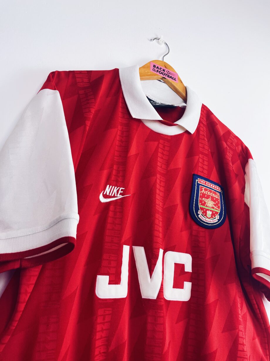 Maillot vintage domicile d'Arsenal 1994/1996