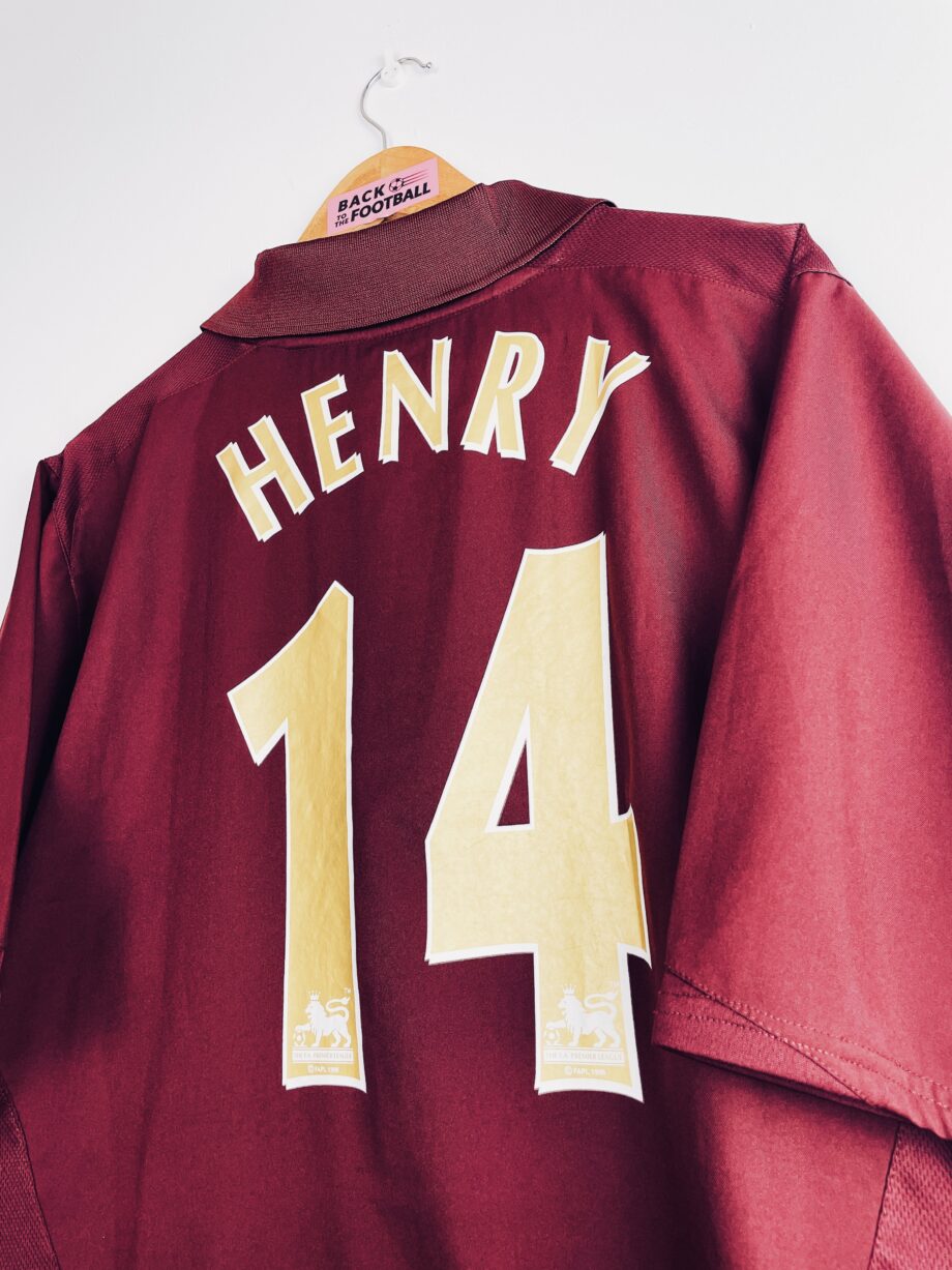 Maillot vintage domicile d'Arsenal 2005/2006 floqué Thierry Henry #14