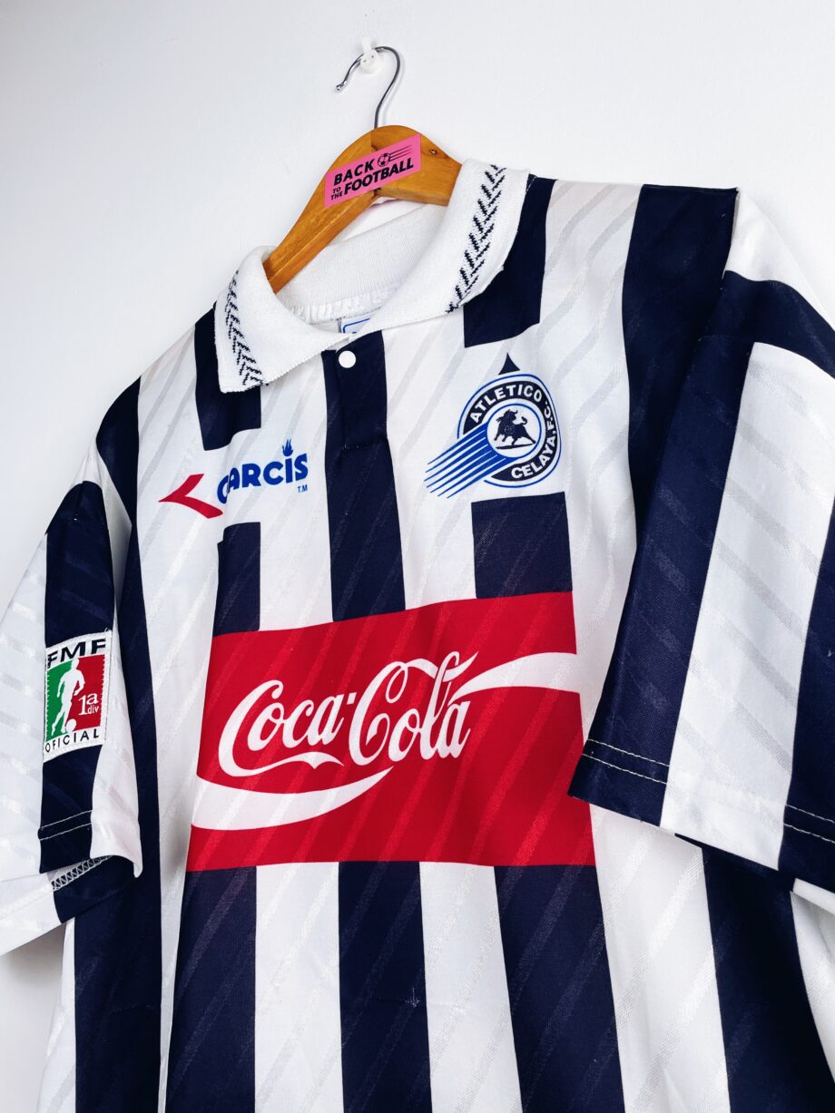 Maillot vintage extérieur de l'Atlético Celaya 1995/1996 floqué du numéro 8