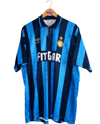 Maillot vintage domicile de l'Inter Milan 1991/1992