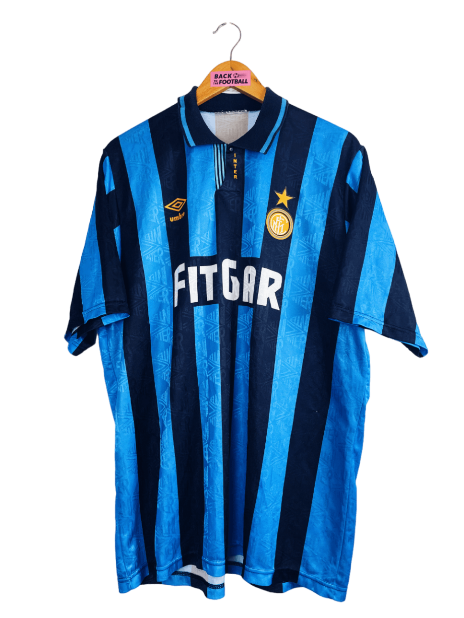 Maillot vintage domicile de l'Inter Milan 1991/1992