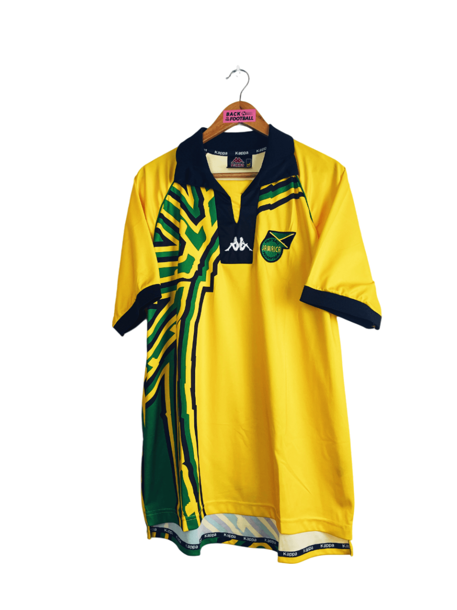 Maillot vintage domicile de la Jamaïque 1998 utilisé lors de la Coupe du Monde