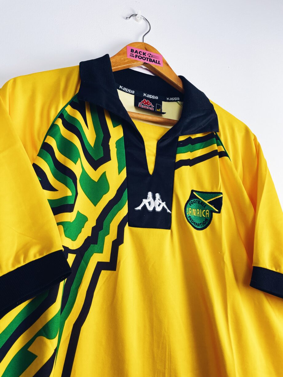 Maillot vintage domicile de la Jamaïque 1998 utilisé lors de la Coupe du Monde