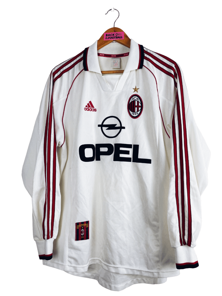 Maillot vintage extérieur de l'AC Milan 1998/1999 en manches longues