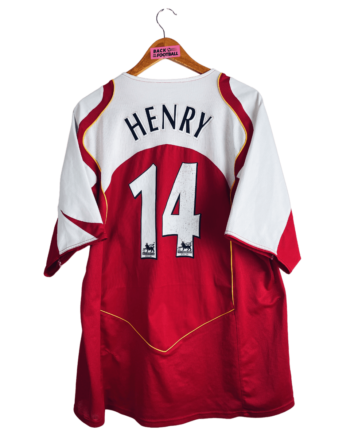 Maillot vintage domicile d'Arsenal 2004/2005 floqué Thierry Henry #14