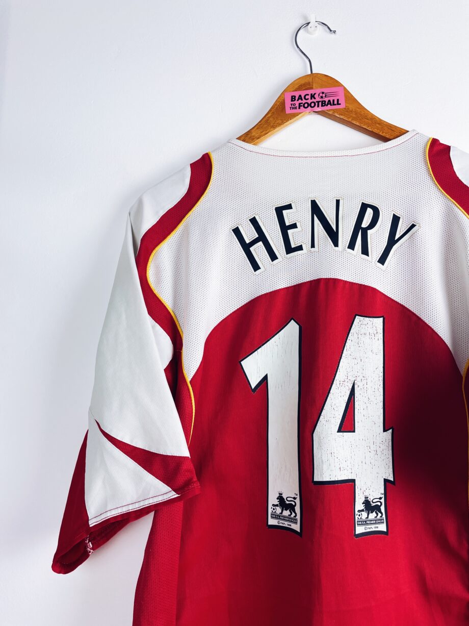 Maillot vintage domicile d'Arsenal 2004/2005 floqué Thierry Henry #14