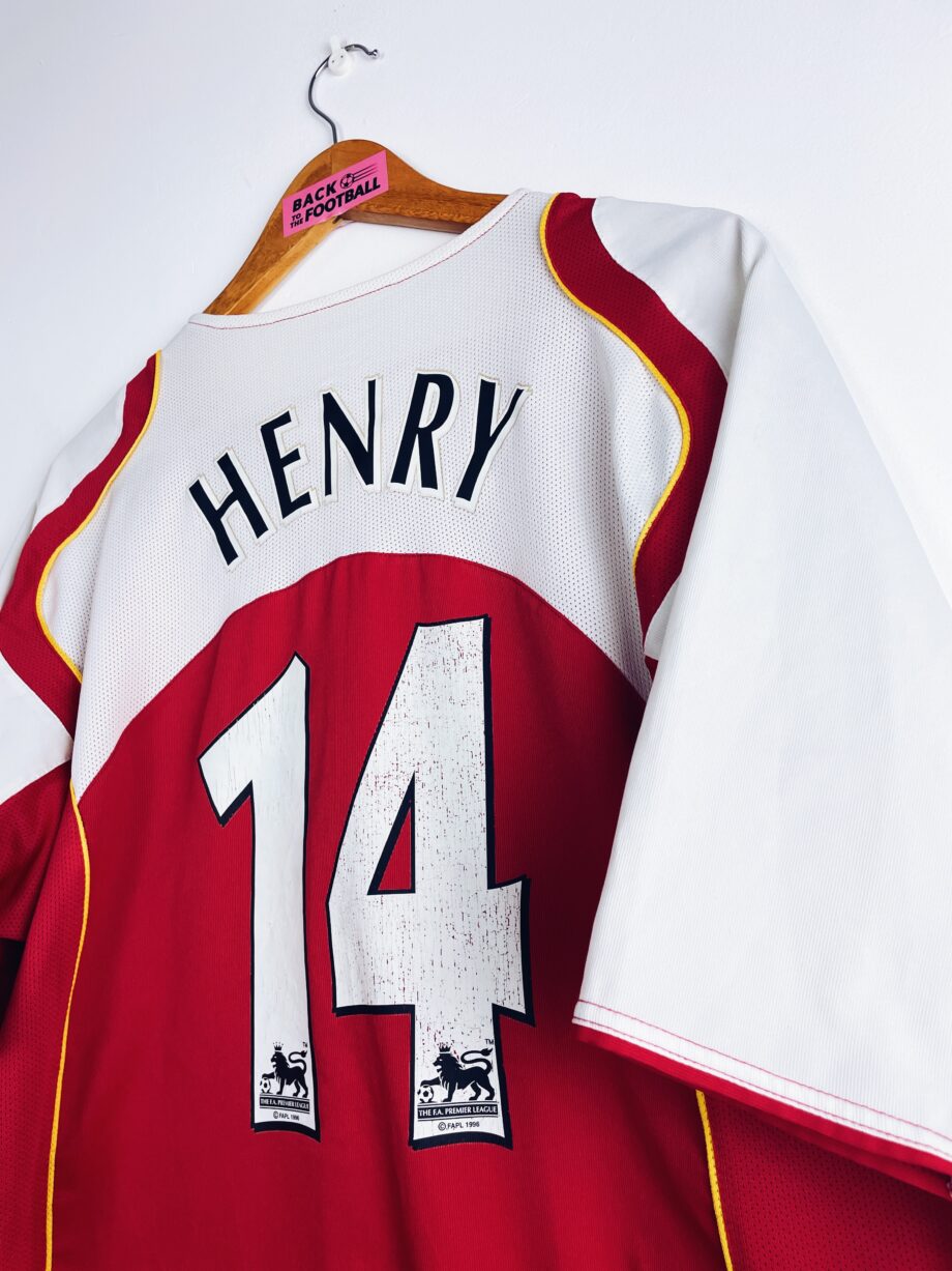 Maillot vintage domicile d'Arsenal 2004/2005 floqué Thierry Henry #14