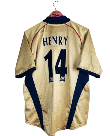 Maillot vintage extérieur d'Arsenal 2001/2002 floqué Thierry Henry #14
