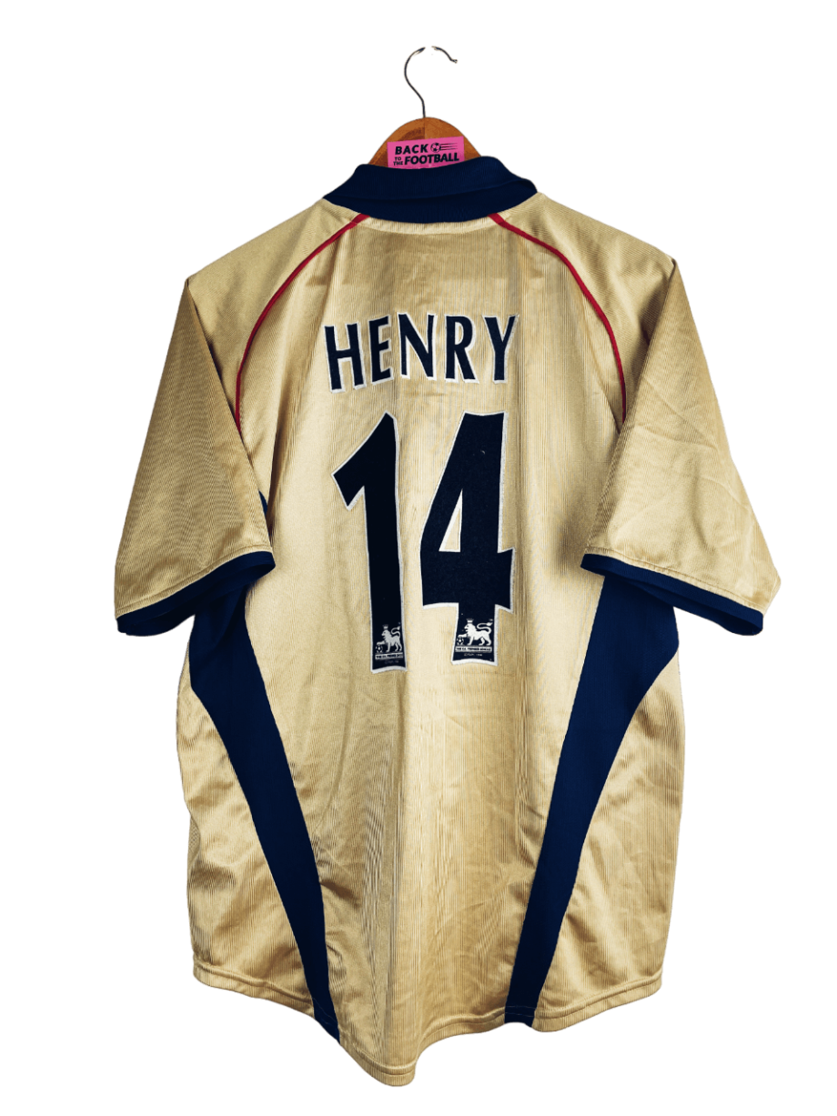 Maillot vintage extérieur d'Arsenal 2001/2002 floqué Thierry Henry #14