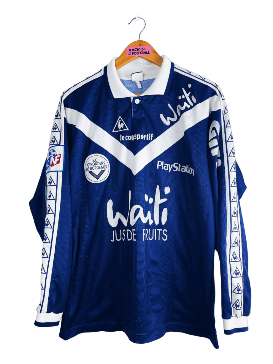 Maillot vintage domicile des Girondins de Bordeaux 1997/1998 floqué Luccin