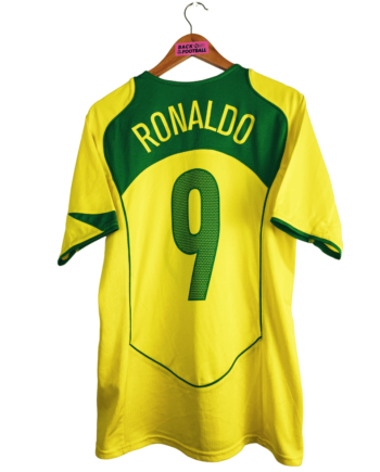Maillot vintage domicile du Brésil 2004/2006 floqué Ronaldo #9