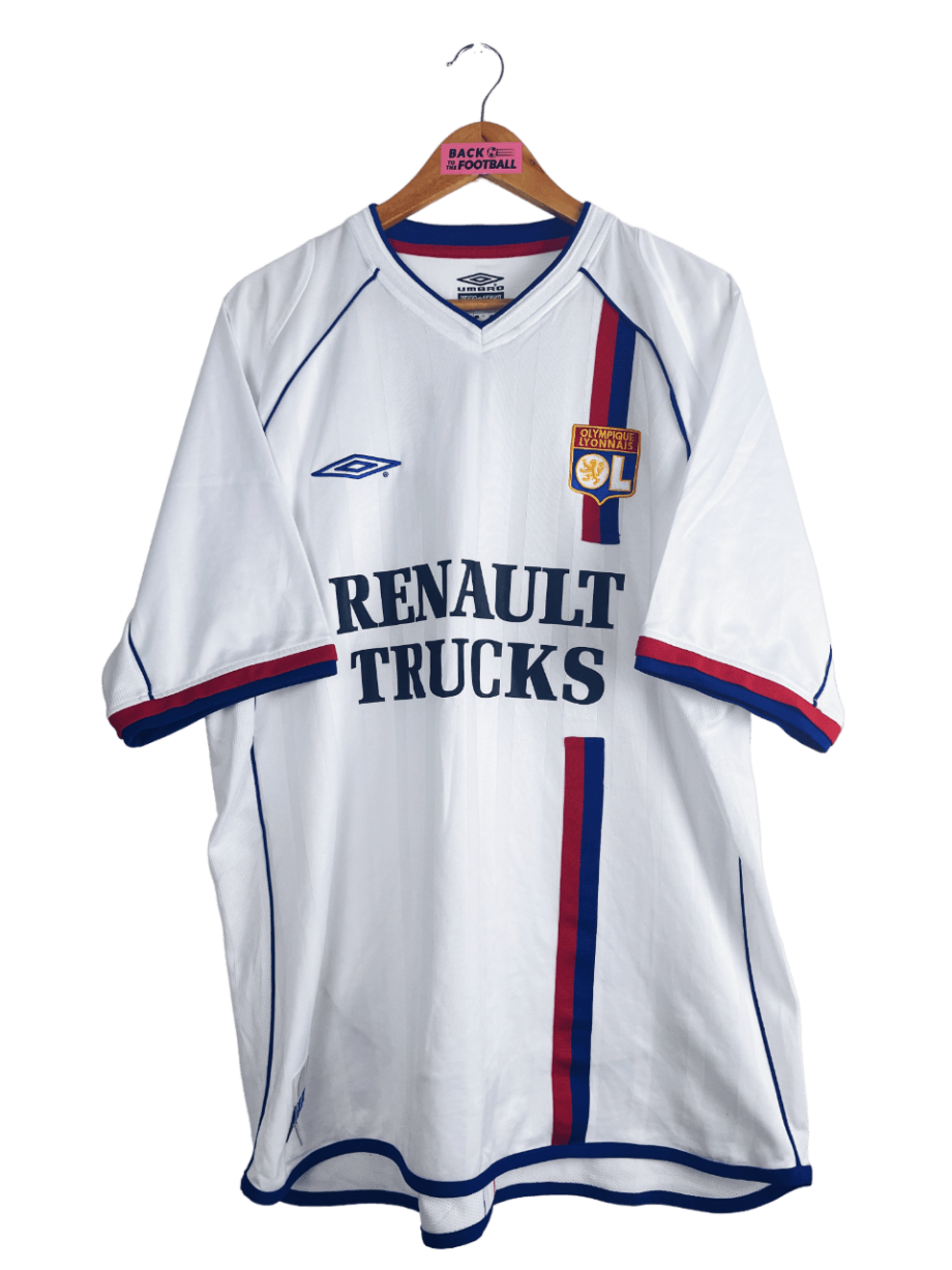 Maillot vintage domicile de l'OL 2003/2004 floqué Dhorasoo