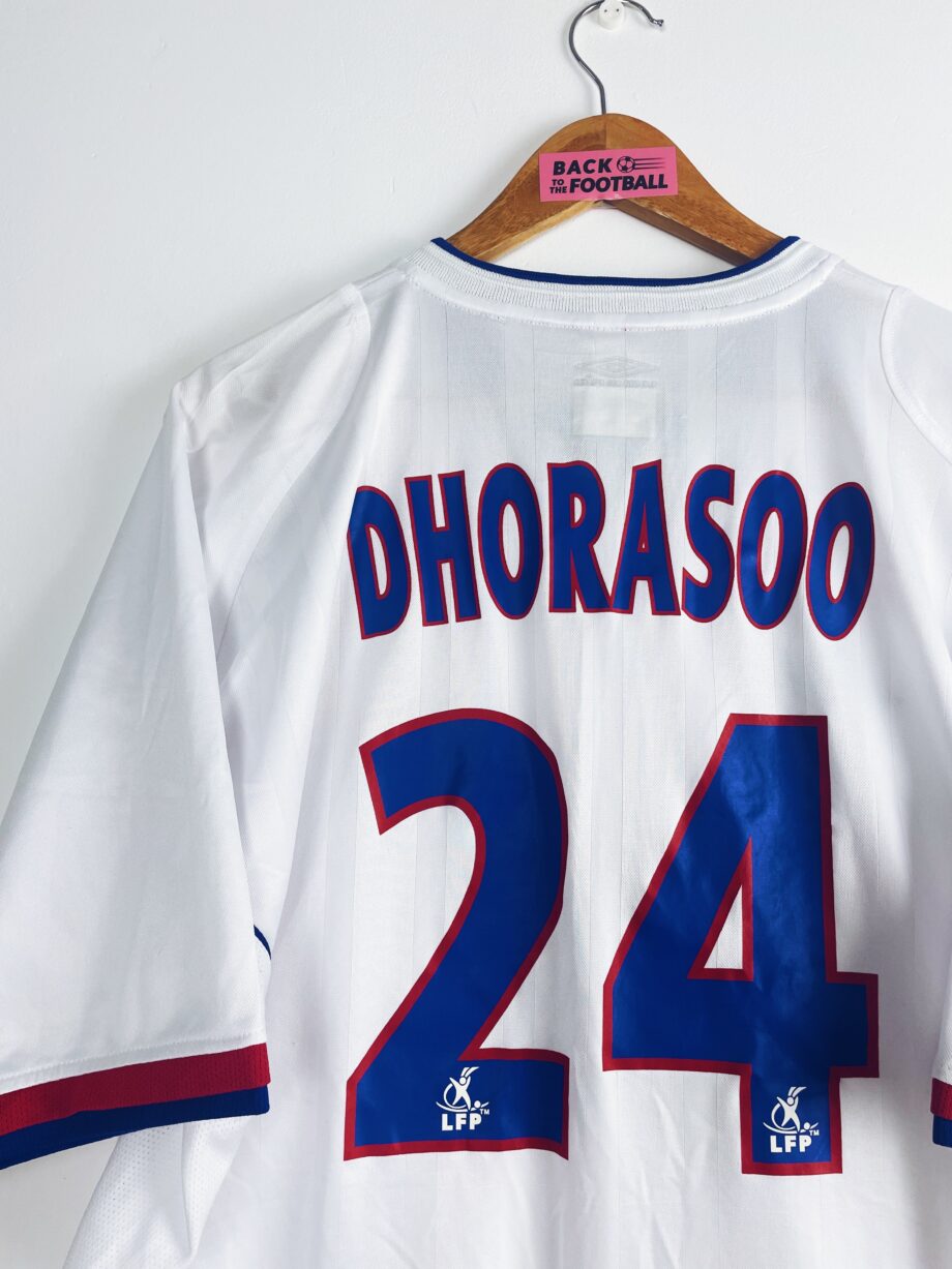 Maillot vintage domicile de l'OL 2003/2004 floqué Dhorasoo