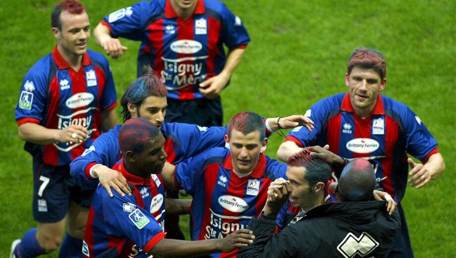 Maillot vintage domicile SM Caen 2004/2005 spécial coupe de la Ligue