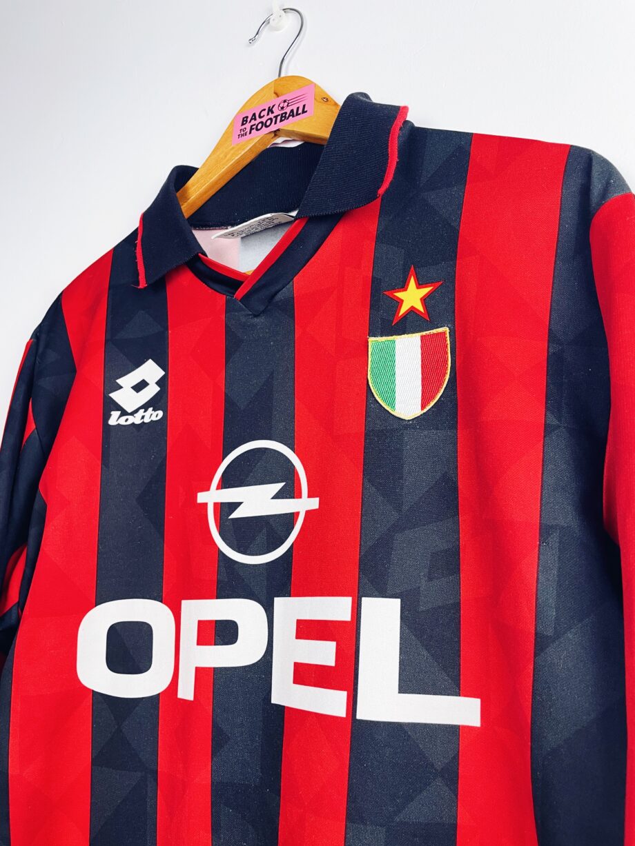 Maillot vintage domicile de l'AC Milan 1994/1995