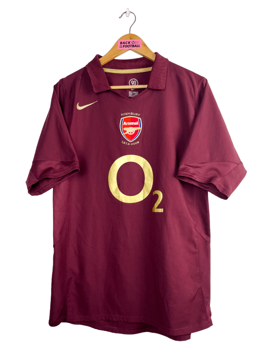 Maillot vintage domicile d'Arsenal 2005/2006 floqué Henry #14