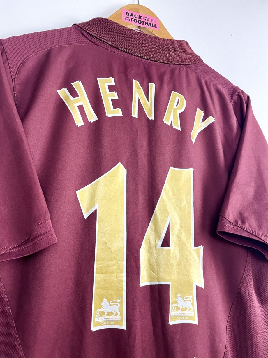 Maillot vintage domicile d'Arsenal 2005/2006 floqué Henry #14