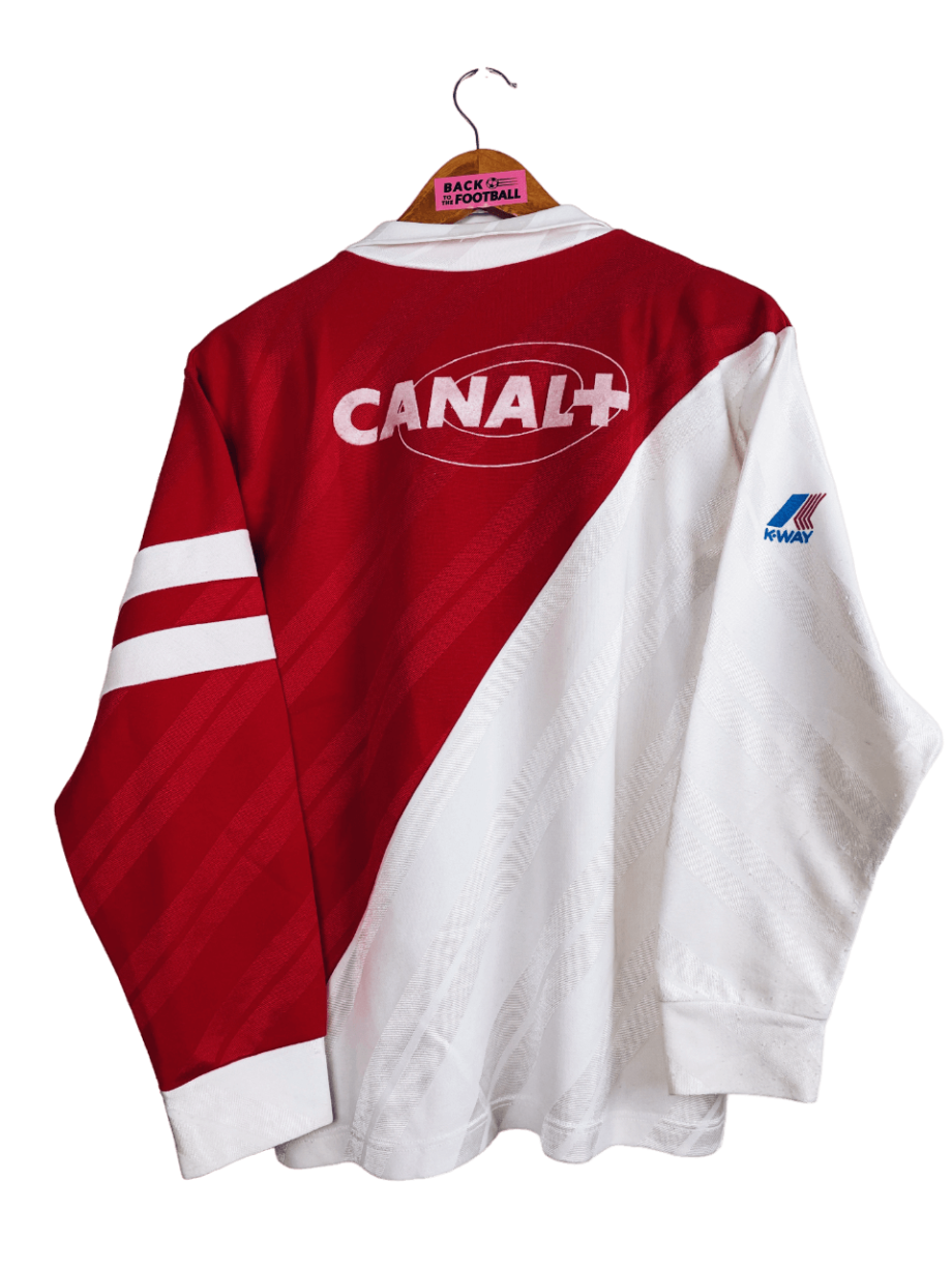 Maillot vintage domicile de l'AS Monaco 1988/1990 en manches longues