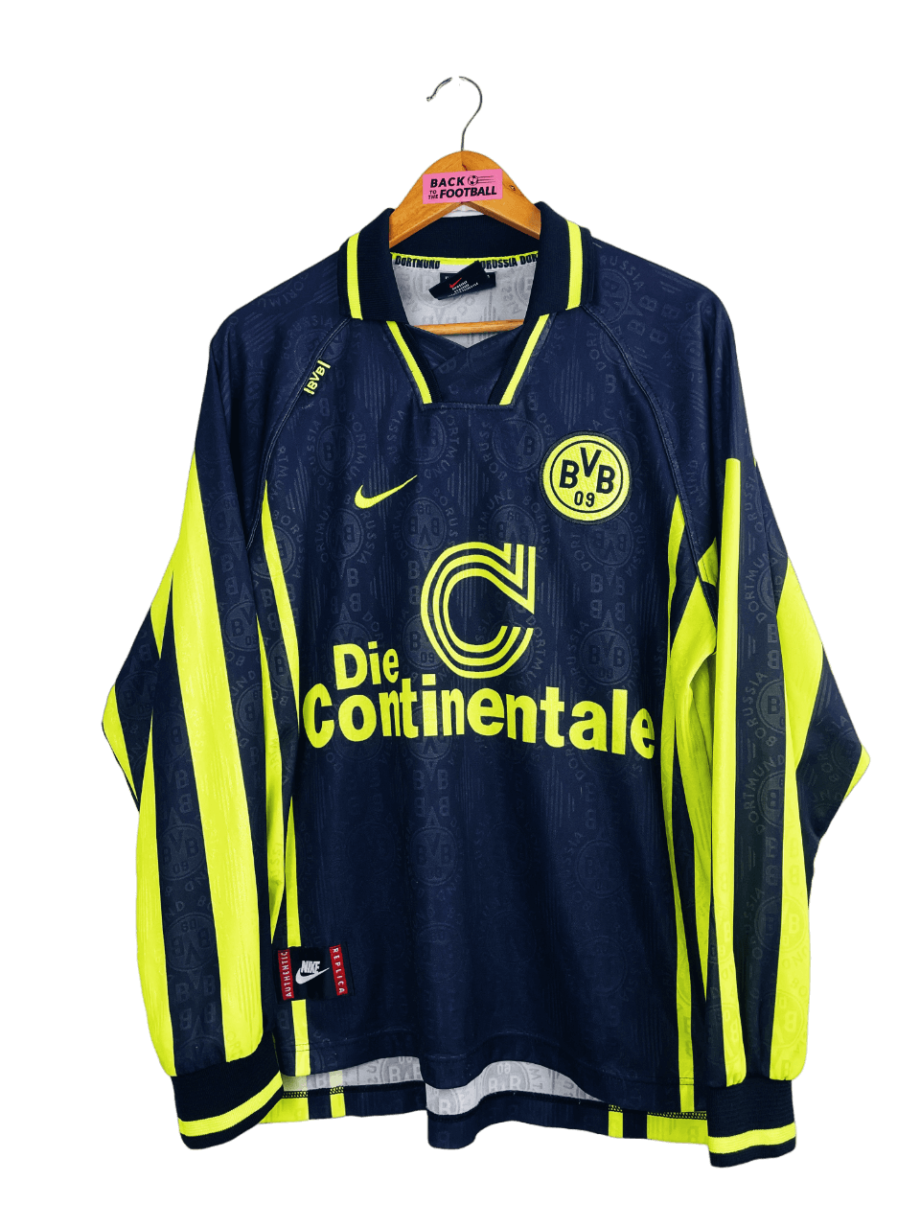 Maillot vintage extérieur du Borussia Dortmund 1996/1997 manches longues