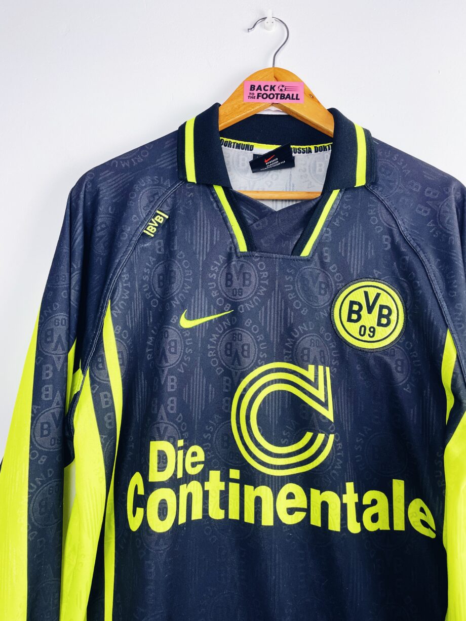 Maillot vintage extérieur du Borussia Dortmund 1996/1997 manches longues