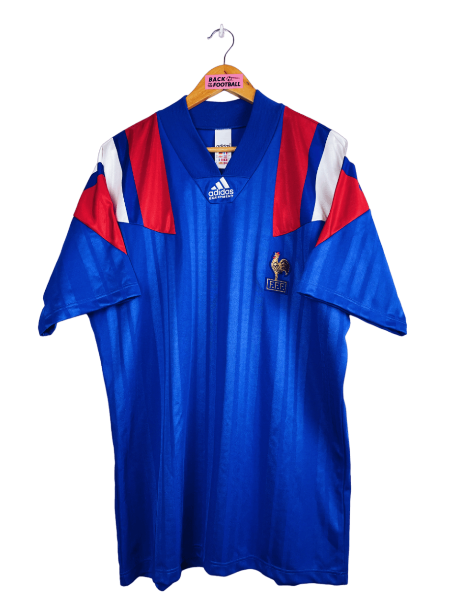 Maillot vintage domicile de l'équipe de France 1992