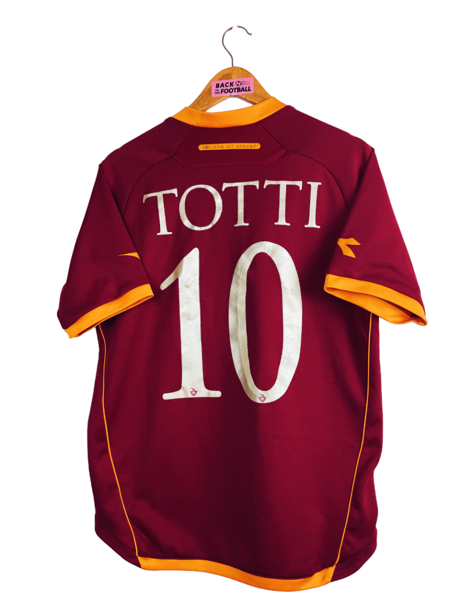 Maillot vintage domicile de l'AS Roma 2006/2007 floqué Totti #10