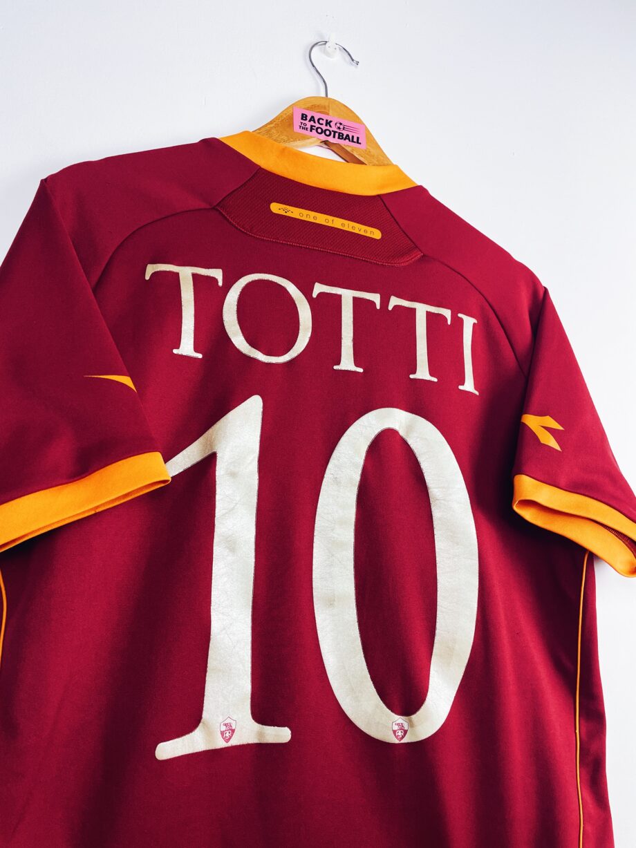 Maillot vintage domicile de l'AS Roma 2006/2007 floqué Totti #10