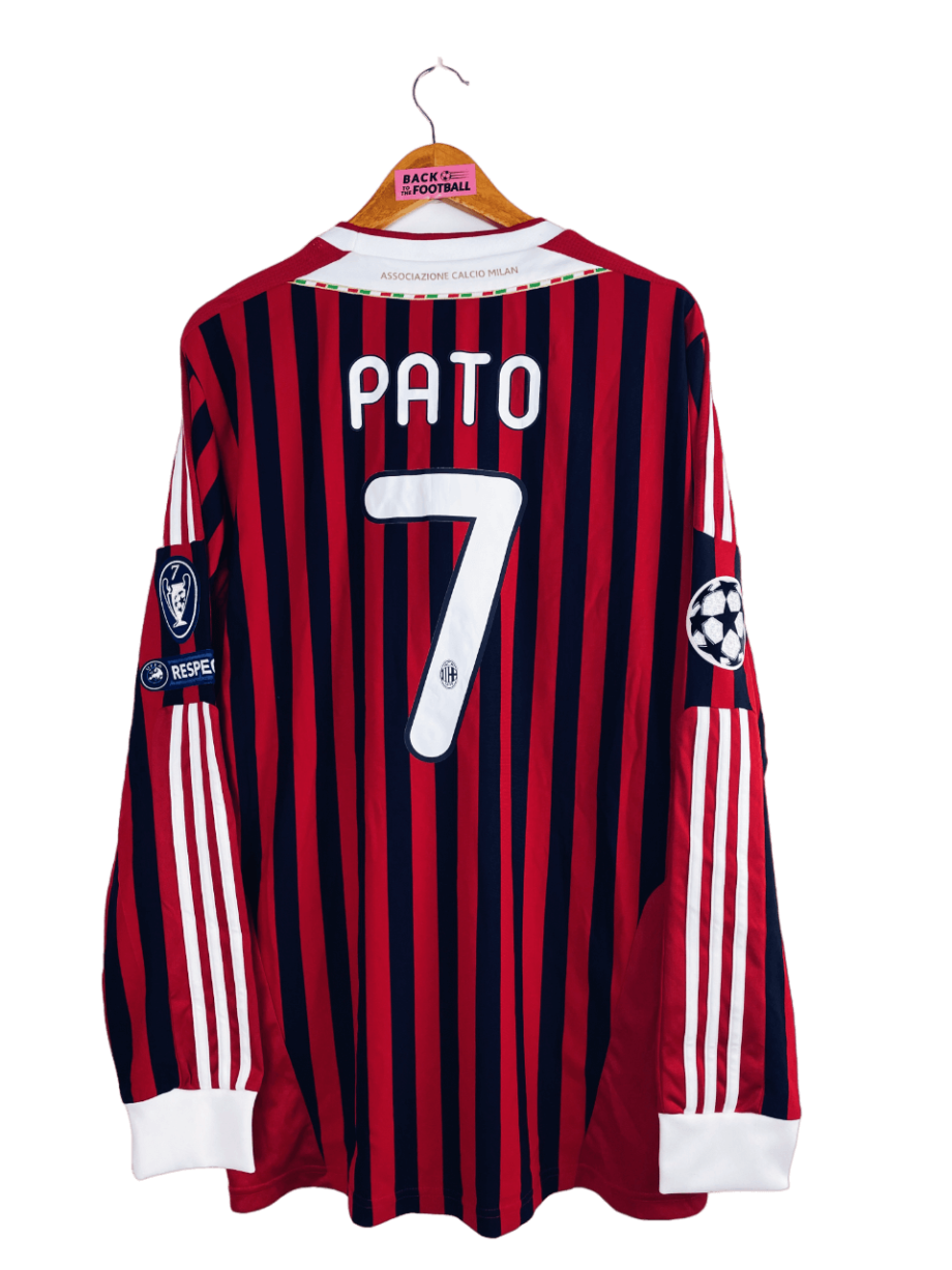 Maillot vintage domicile de l'AC Milan 2011/2012 manches longues floqué Pato
