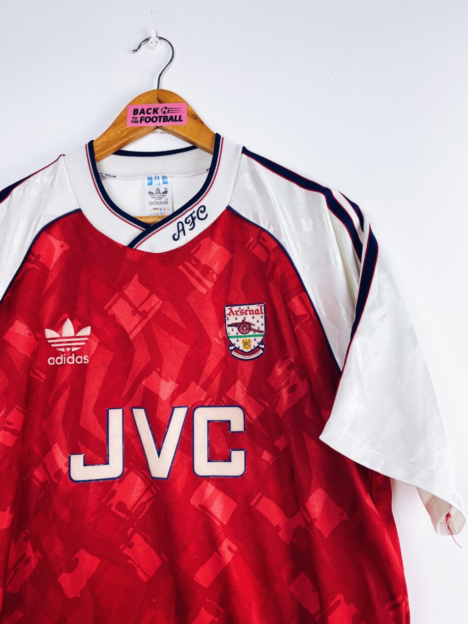 Maillot vintage domicile d'Arsenal 1990/1992