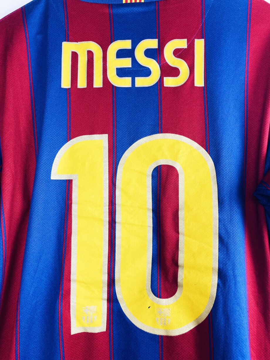 Maillot vintage domicile de Barcelone 2009/2010 floqué Messi