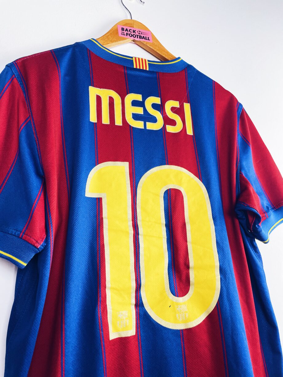 Maillot vintage domicile de Barcelone 2009/2010 floqué Messi