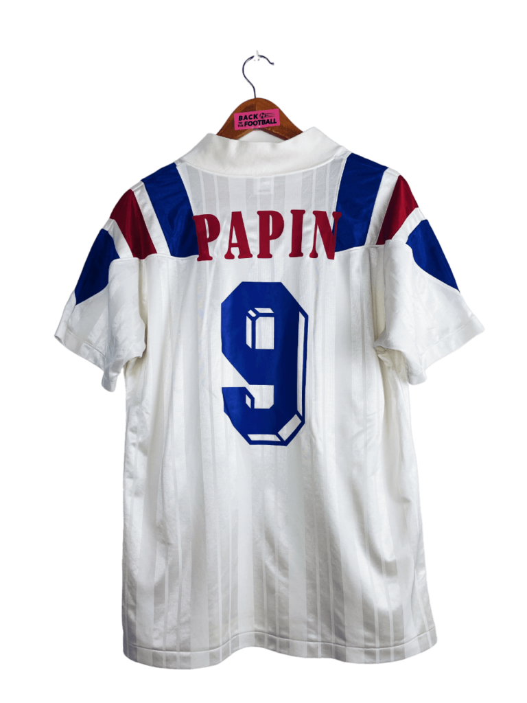 Maillot De Foot France Vintage 1992-1993 - Jean-Pierre Papin #9 - Édition Rétro - Taille 5 - Occasion En Bon état