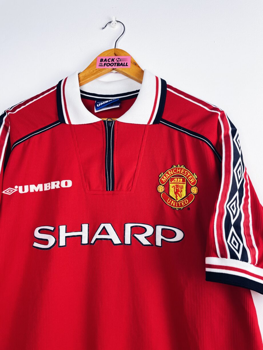 Maillot vintage domicile de Manchester United 1998/2000 floqué Beckham