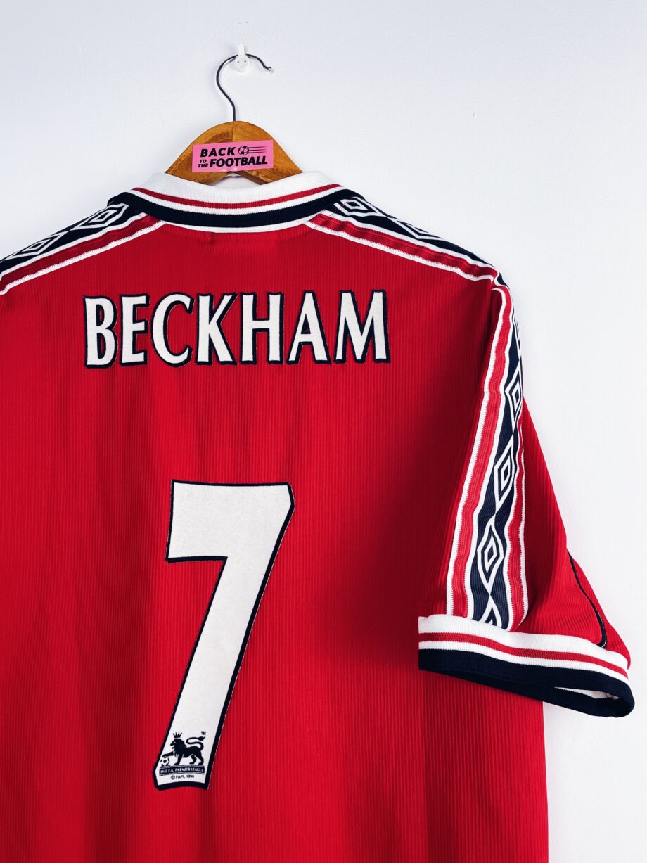 Maillot vintage domicile de Manchester United 1998/2000 floqué Beckham