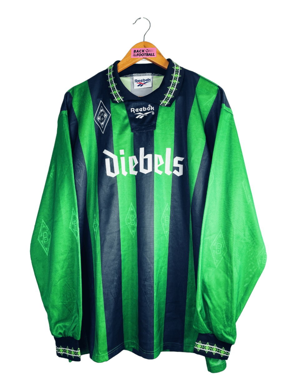 Maillot vintage domicile du Borussia Mönchengladbach 1995/1996 manches longues floqué Effenberg