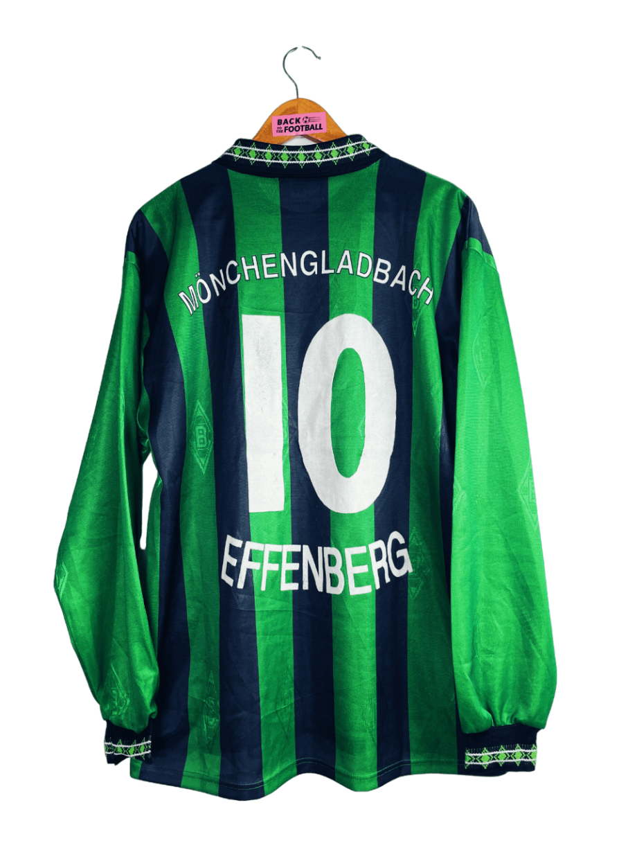 Maillot vintage domicile du Borussia Mönchengladbach 1995/1996 manches longues floqué Effenberg