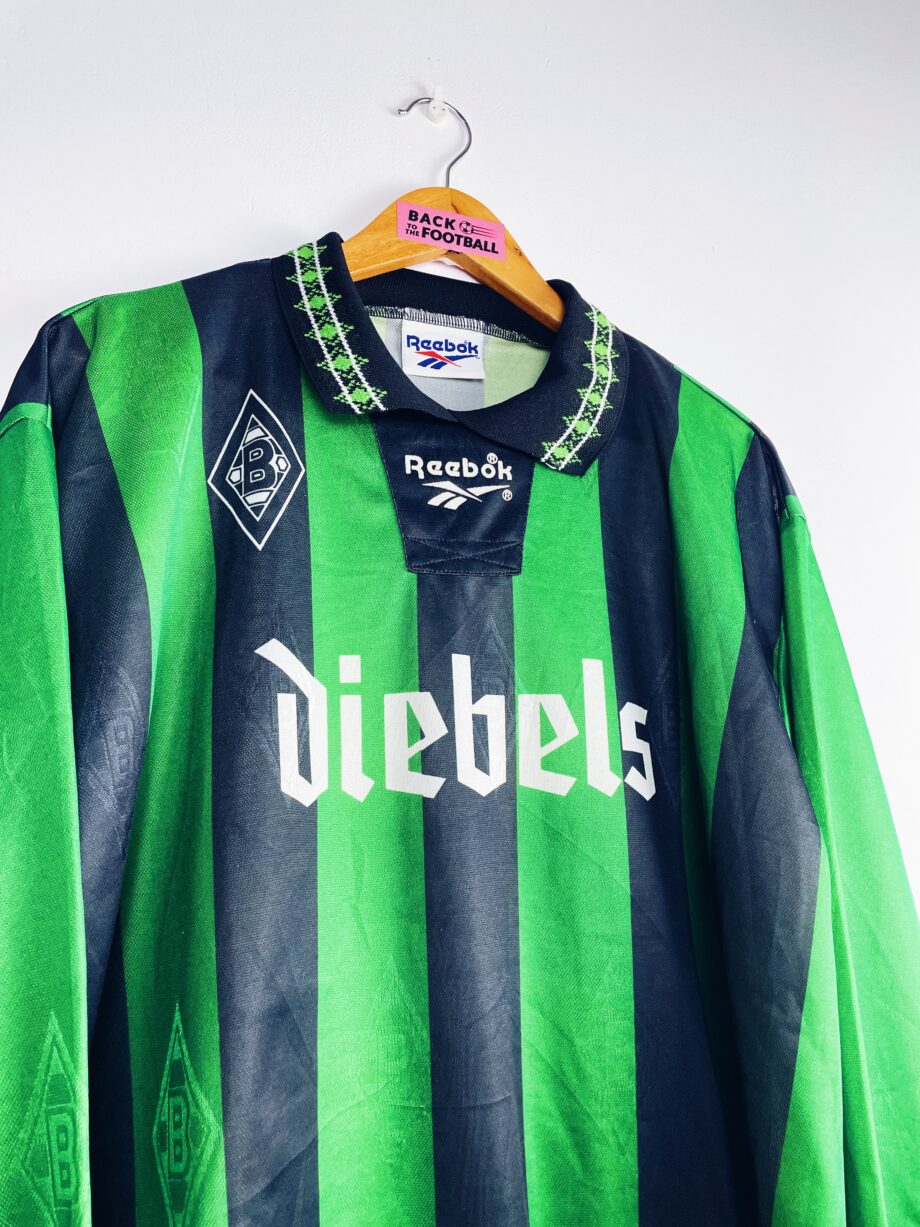 Maillot vintage domicile du Borussia Mönchengladbach 1995/1996 manches longues floqué Effenberg