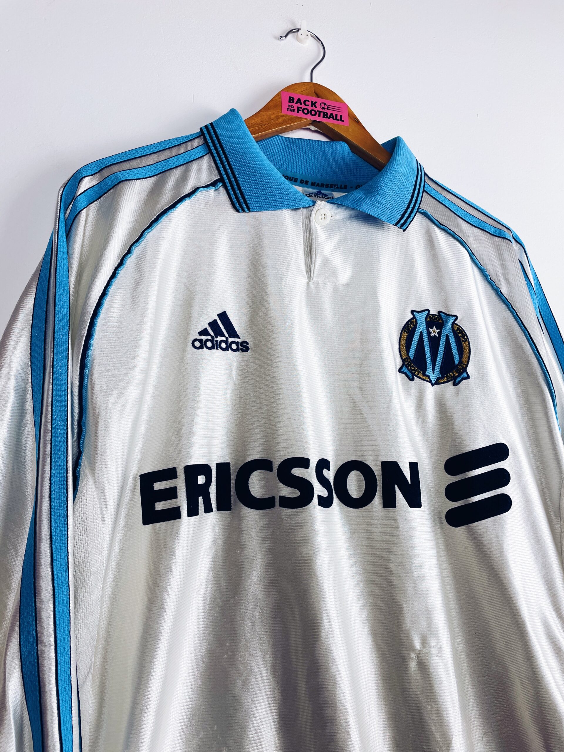 Maillot OM Ericsson 1999 Adidas Vintage Enfant Olympique Marseille - XXS