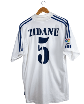 Maillot vintage domicile du Real Madrid 2001/2002 floqué Zidane