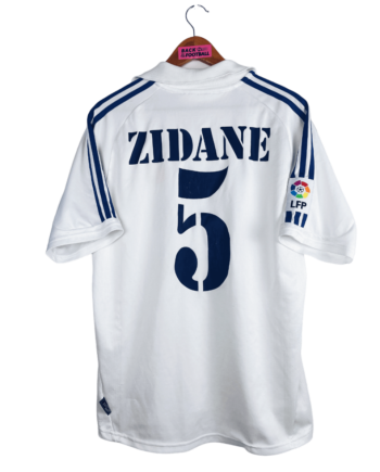 Maillot vintage domicile du Real Madrid 2001/2002 floqué Zidane