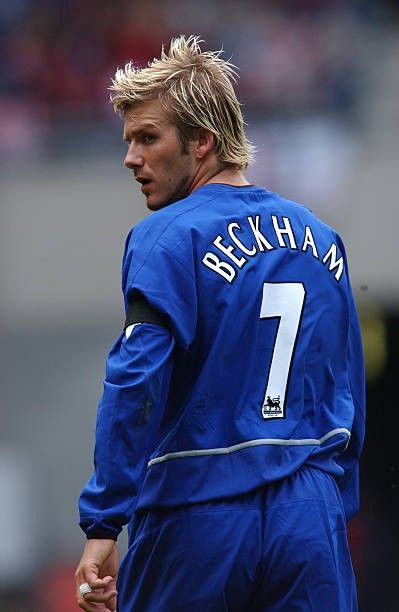 David Beckham avec le maillot vintage third de Manchester United 2002/2003