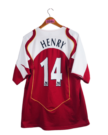 Maillot vintage domicile d'Arsenal 2004/2005 floqué Henry