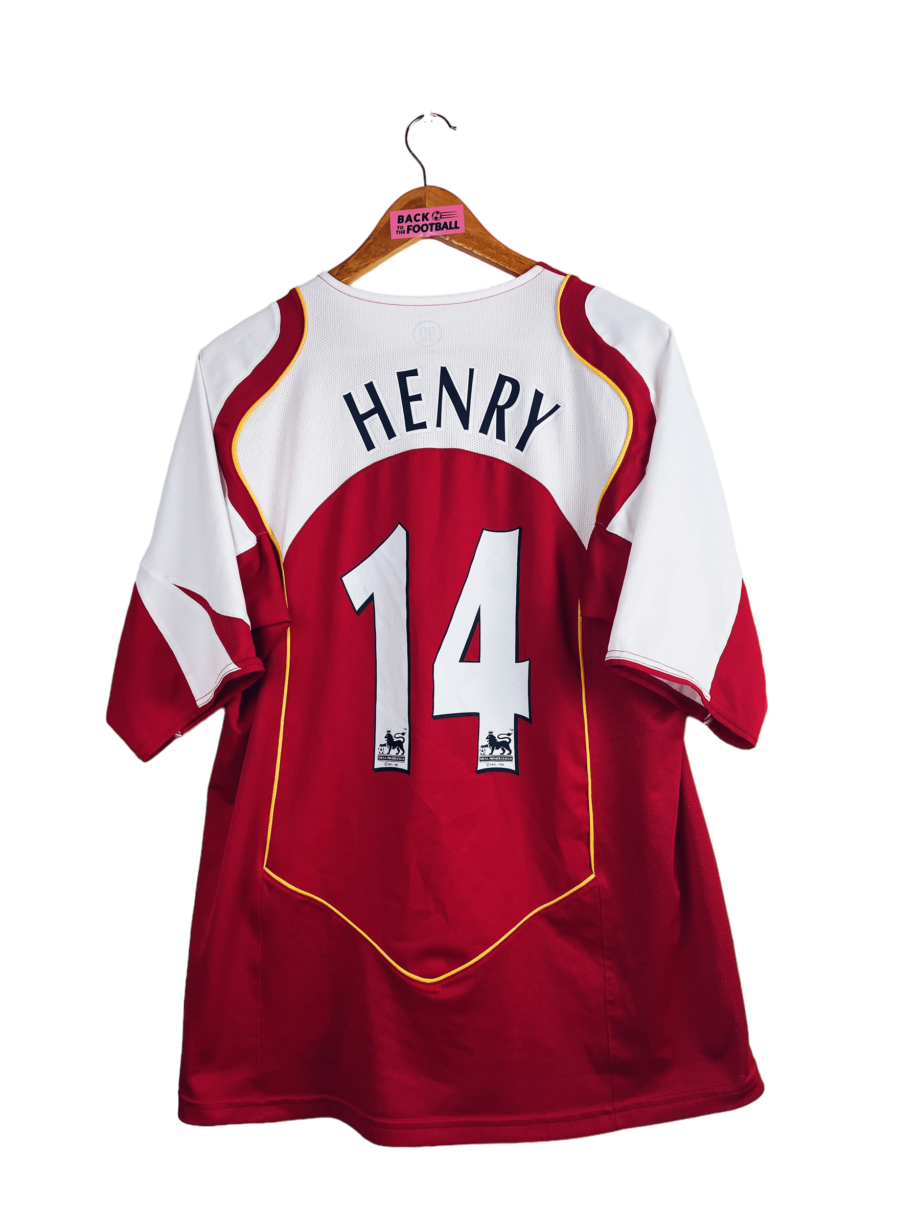 Maillot vintage domicile d'Arsenal 2004/2005 floqué Henry